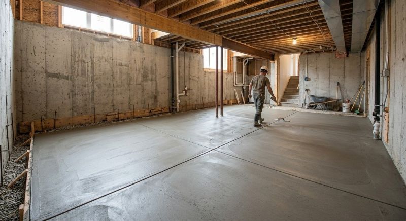 Basement Concrete Installation in Angwin, CA