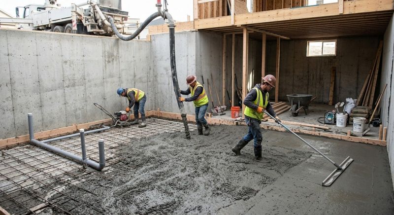 Basement Concrete Installation in Angwin, CA