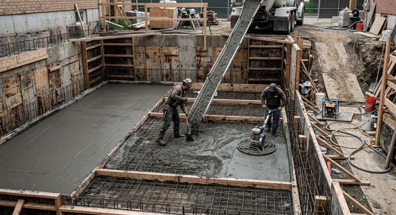 Basement Concrete Installation in Napa, CA