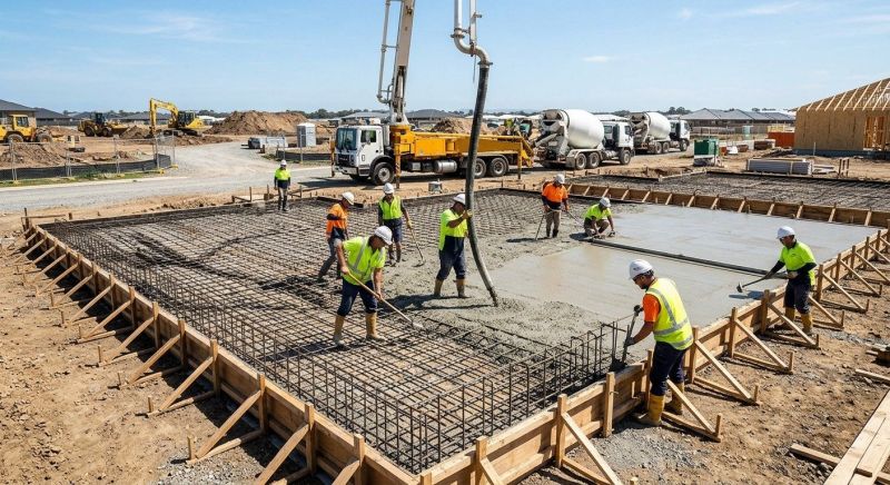 Foundation Slab Construction in Sonoma County, CA