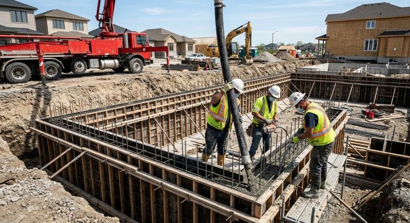 Foundation Wall Pouring in Sonoma County, CA