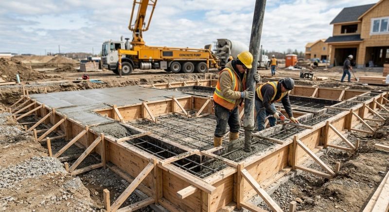 Foundation Wall Pouring in Napa County, CA