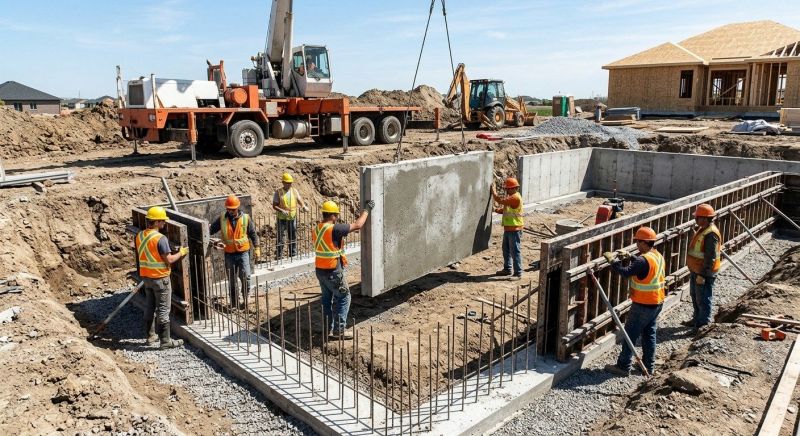 Foundation Wall Pouring in Rohnert Park, CA